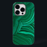 Malachite Segment Mineral Stone Phone Case<br><div class="desc">Fotografislutningsvy för en slab av malakit. Välj telefonmodell eller överför till en annan fodral-typ</div>