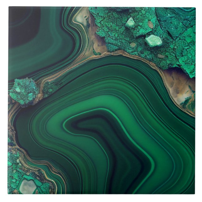 Malachite Tile Kakelplatta (Framsidan)