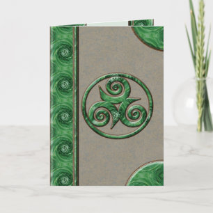 Malachite Triskel Kort