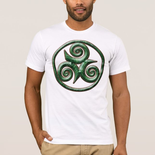 Malachite Triskel T Shirt (Framsida)