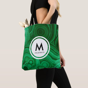 MalachitemineralMonogram Tygkasse