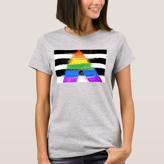 Målad Ally Pride T-Shirt (Framsida)