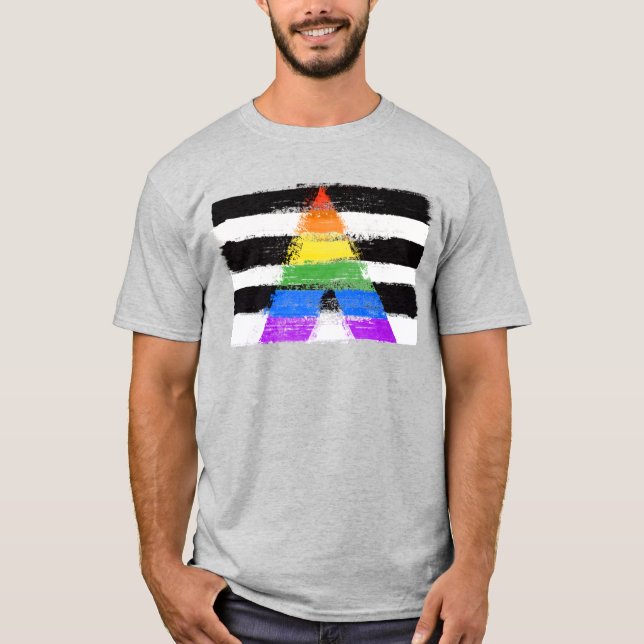 Målad Ally Pride T-Shirt (Framsida)