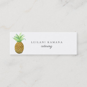 Målad ananas mini visitkort