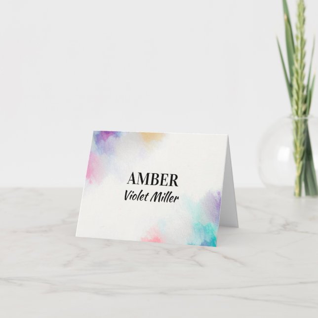 Målad arbetsyta anteckningskort (Framsida)