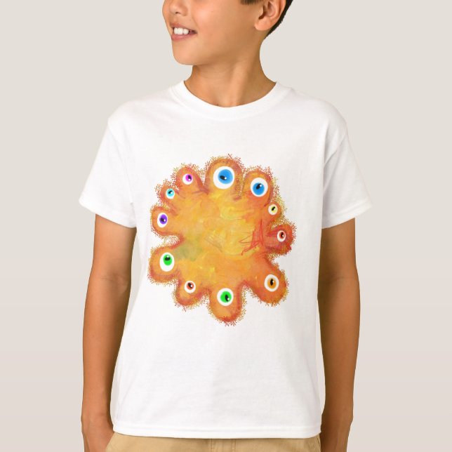 Målad bakterie tee shirt (Framsida)