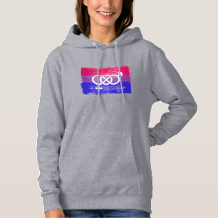 MÅLAD BISEXUELL SYMBOL PRIDFLAGGA T SHIRT