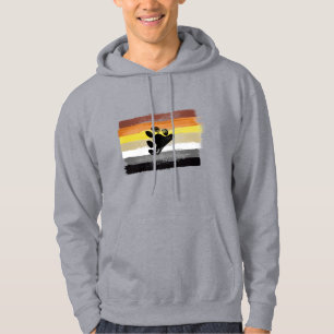 MÅLAD BJÖRN STOLTHETSFLAGGA OCH SYMBOL HOODIE