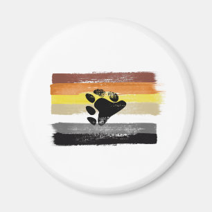 MÅLAD BJÖRNSTOLTHETSFLAGG OCH SYMBOL MAGNET