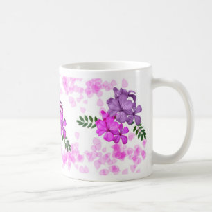 Målad blommamugg kaffemugg