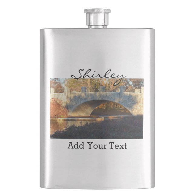 Målad bro vid Sunset av Shirley Taylor Fickplunta (Framsidan)