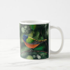 Målad bunt kaffemugg
