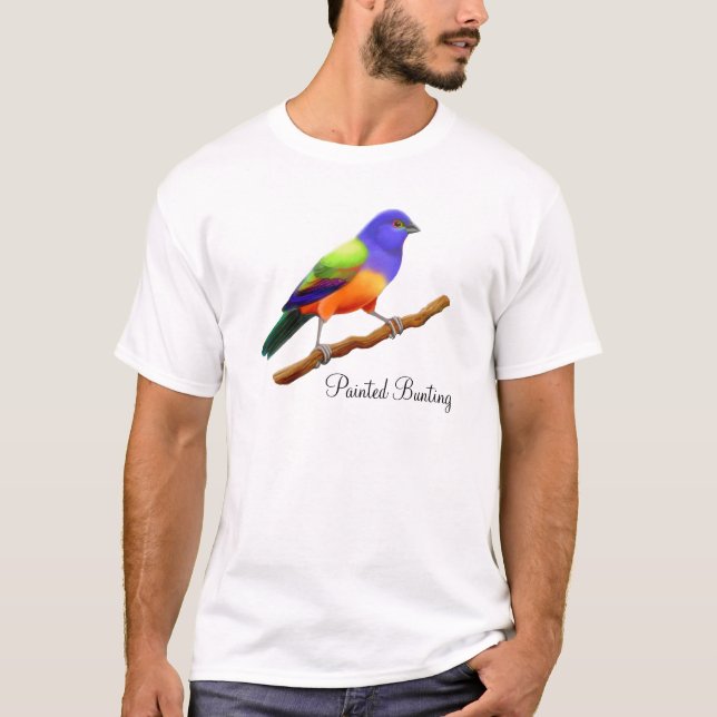 Målad Bunting T-tröja Tee (Framsida)