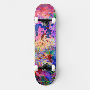 Målad Cool Mini Skateboard Bräda 18,5 Cm