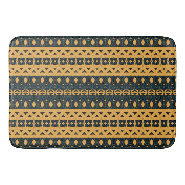 Målad denim 4 badrumsmatta (Framsidan)