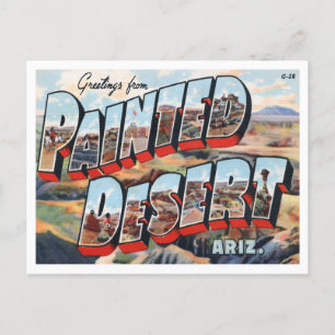 Målad Desert, Arizona Vintage Big Brev Vykort