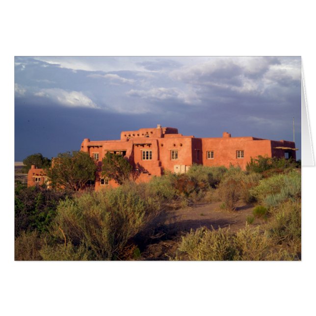 Målad Desert Inn, Petrified Forest NP, Arizona Hälsningskort (Framsidan Horizontal)