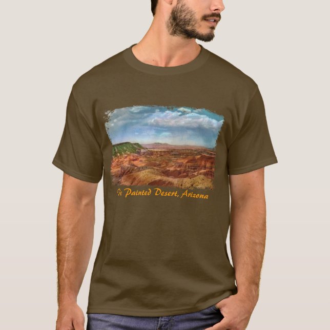 Målad Desert Manar Shirt Tee Shirt (Framsida)