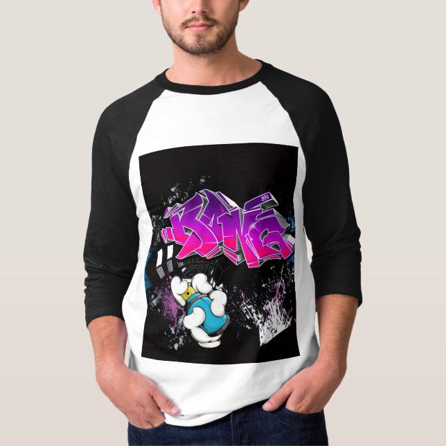 "Målad design" T-shirt (Framsida)