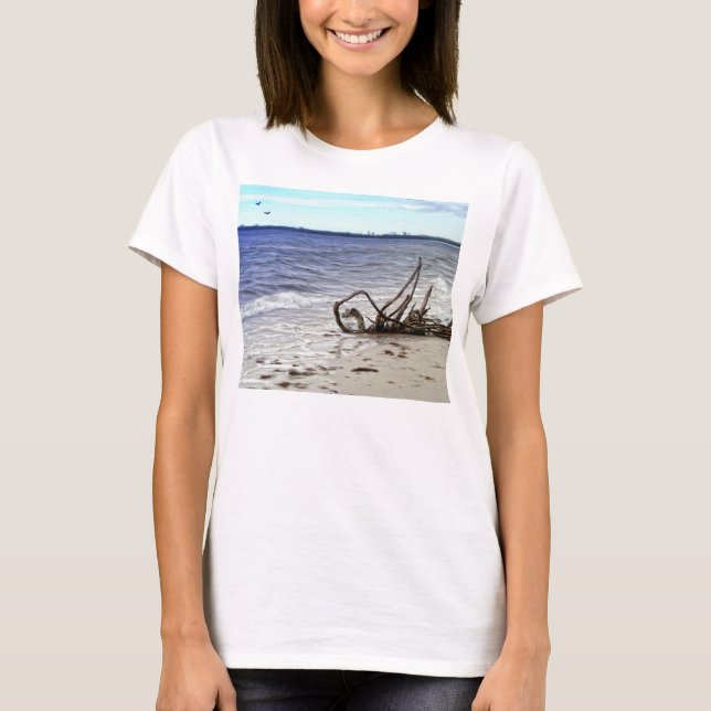 Målad Driftwoodt-skjorta Tee Shirt (Framsida)