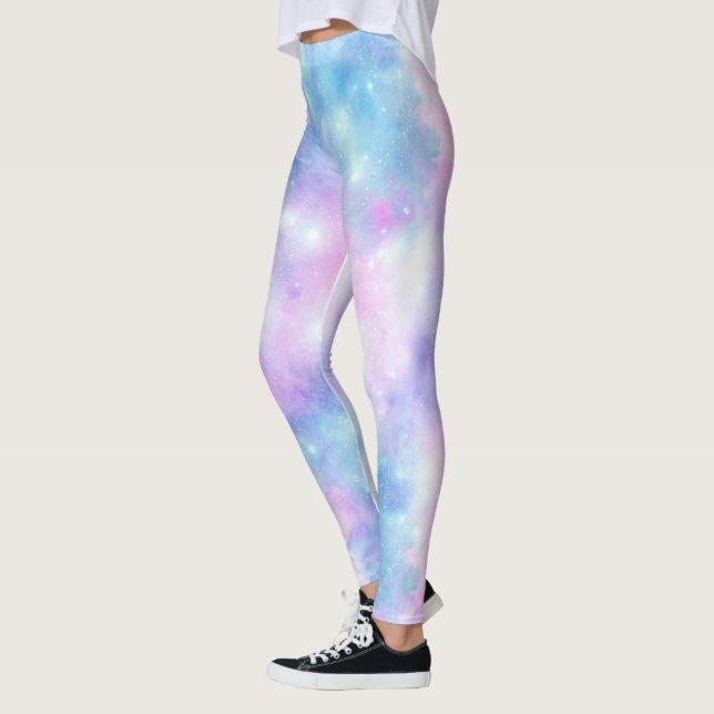 Målad Galaxy Serie Design 4  Leggings (Vänster)