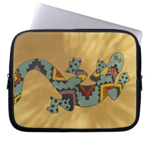 Målad geckoödla på vägg, Tucson, Arizona, Laptop Fodral