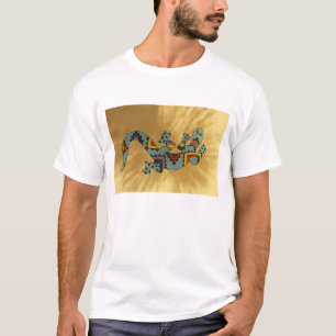 Målad geckoödla på vägg, Tucson, Arizona, T-shirt