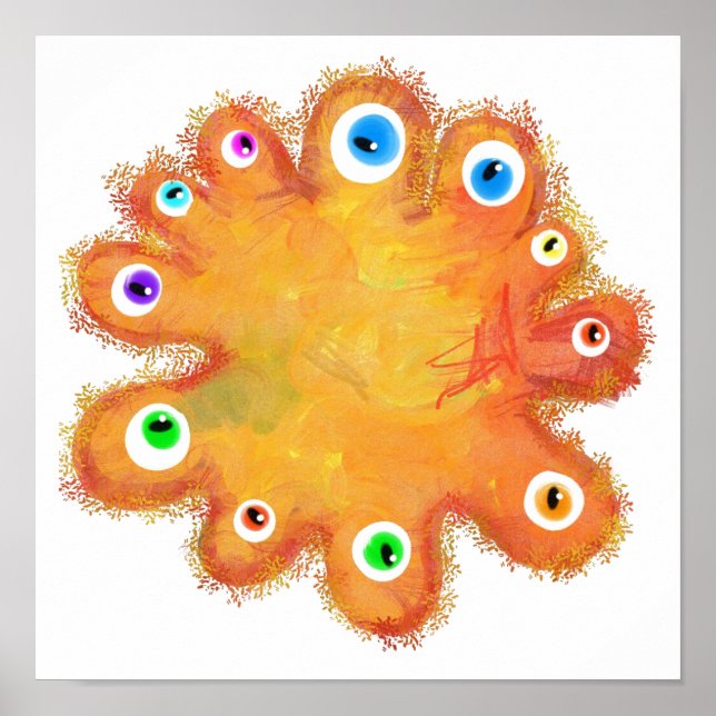 Målad Germ Poster (Framsidan)