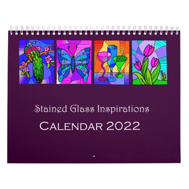 Målad glasinspiration 2022-kalender kalender (Omslag)