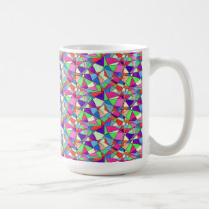 "Målad glasskikt" Abstract Design Mugg