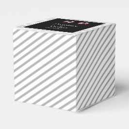 Målad Groom Silhouettes Gay Wedor Favor Box Presentaskar