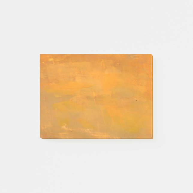 Målad gyllene grunge abstrakt post-it block (Framsida)