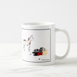 Målad häst kaffemugg