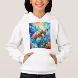 Målad havssköldpadda t shirt