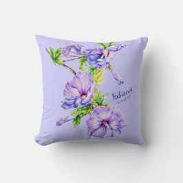 Målad Hibiscus syriacus bra art vid kudde