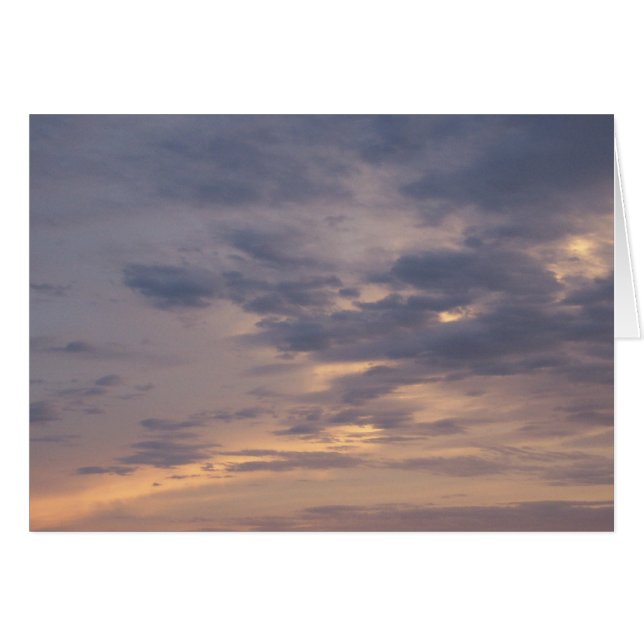 Målad himmel hälsningskort (Framsidan Horizontal)