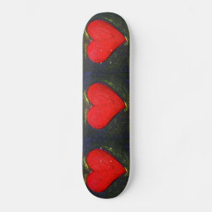 Målad hjärtskateboard skateboard bräda 19,5 cm