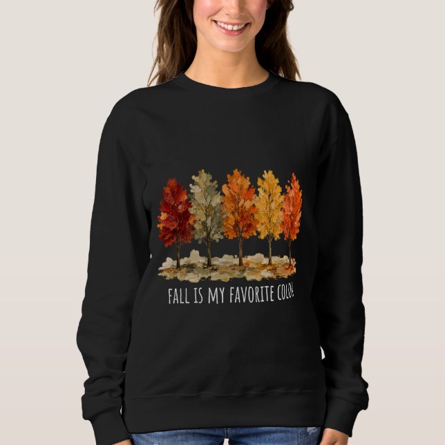 Målad Höst Fall Är Min Favoritfärg T Shirt (Framsida)