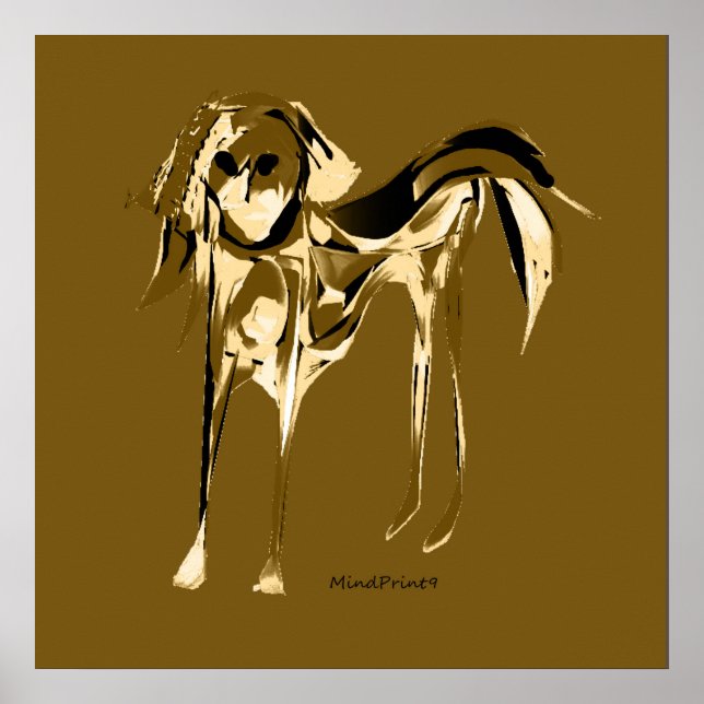 Målad Hund Poster (Framsidan)