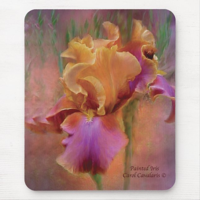 Målad Iris Mousepad Musmatta (Framsidan)