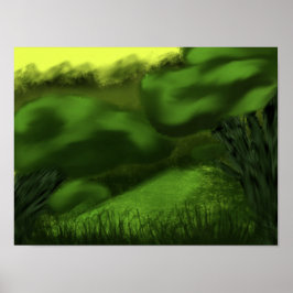 Målad jungle poster