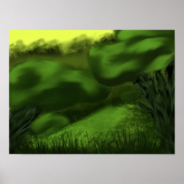 Målad jungle poster (Framsidan)