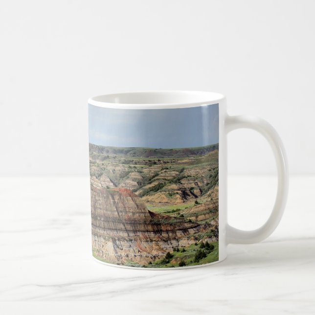 Målad kanjon i badlandsna av North Dakota Kaffemugg (Höger)