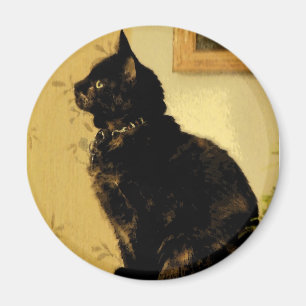 Målad kattunge magnet