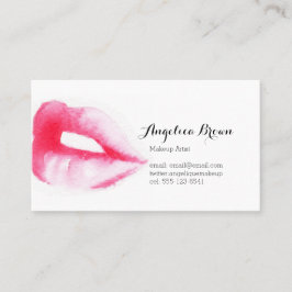 Målad läpparvisitkort visitkort