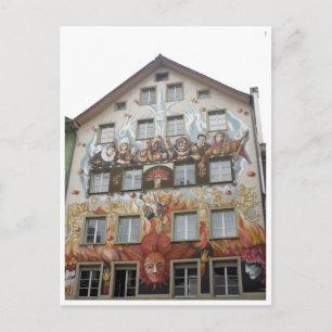 målad lucern vykort