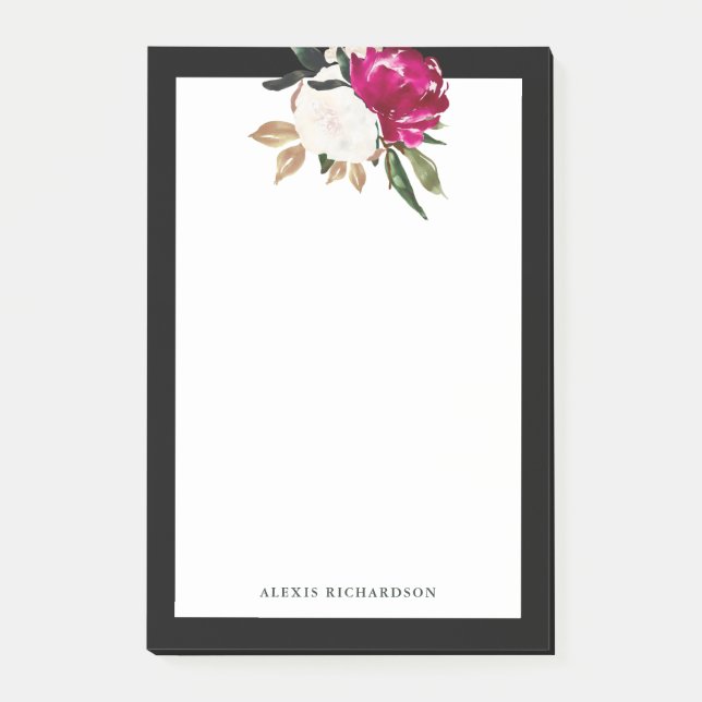 Målad Magnolia Post-it Block (Framsida)