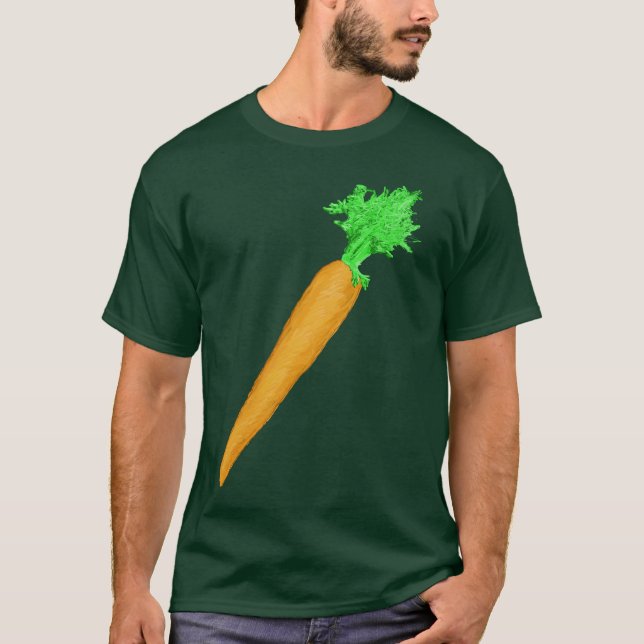 Målad morot tee shirt (Framsida)