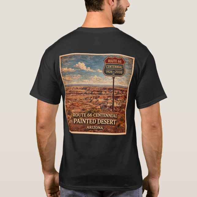 Målad öken - Centennial - Minneskläder T Shirt (Baksida)