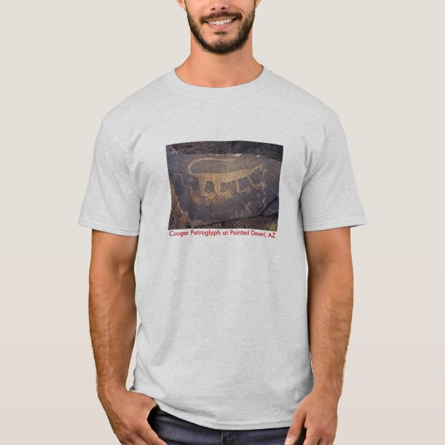 Målad ökenPetroglyph T-shirt (Framsida)